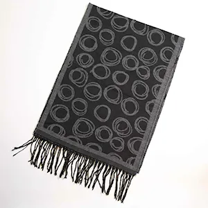 شال گردن پارچه ای طرح دایره 