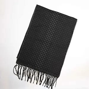 شال گردن پارچه ای دورو خال خالی 