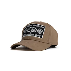 کلاه بیسبالی کتان تراکر B500 پچ Chrome Hearts طرح CH