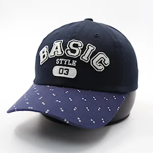 کلاه بیسبالی کتان گلدوزی BASIC نقاب پترن
