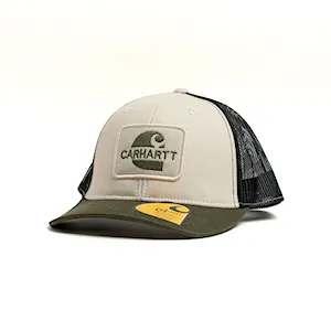 کلاه بیسبالی کتان پشت تور تکه دوزی  carhartt