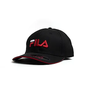 کلاه بیسبالی کتان گلدوزی قرمز Fila